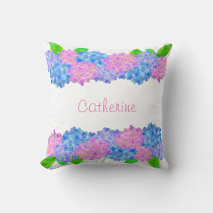 Hydrangea Throw Pillow
