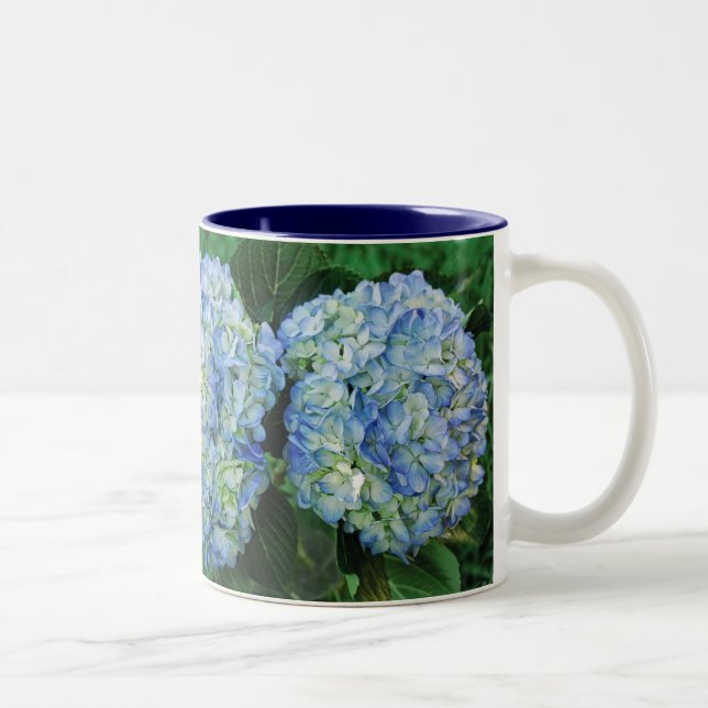 Hydrangea Two-Tone Coffee Mug (Right)