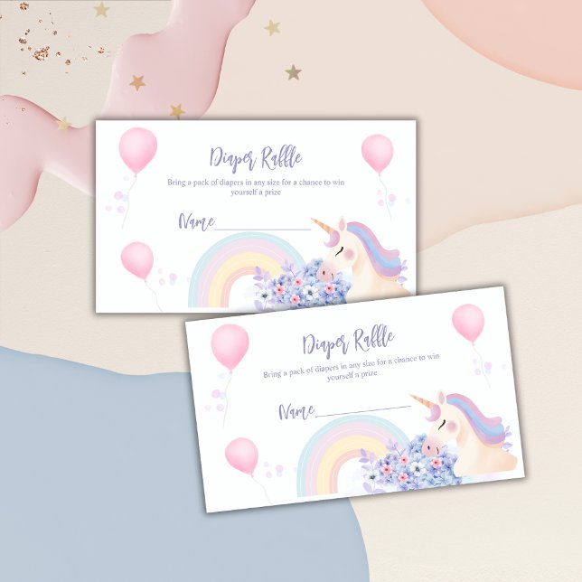 Hydrangea Unicorn Diaper Raffle Baby Shower  Enclosure Card (
Sale Price $7.70.  
$7.70
Original Price $9.00.$9.00 Comp. value 
i
Sale Price $0.77per card.$0.77 )