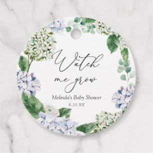 Hydrangea Watch me Grow Plant Favour Tags