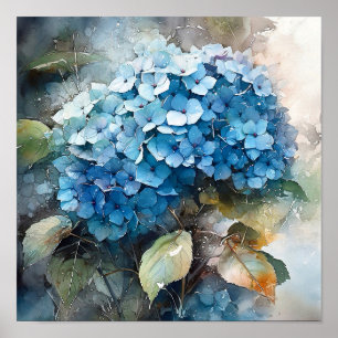 Hydrangea Watercolor Art Print