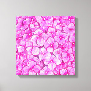Hydrangea watercolor canvas print