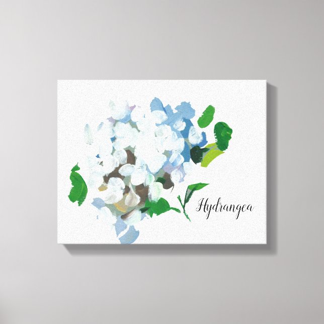 Hydrangea Watercolor Canvas Print (Front)