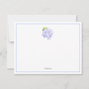 Hydrangea Watercolor Vignette Card