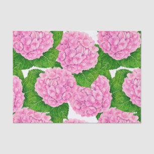 Hydrangea waterolor pattern tissue paper