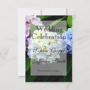 Hydrangea Wedding collection Save The Date