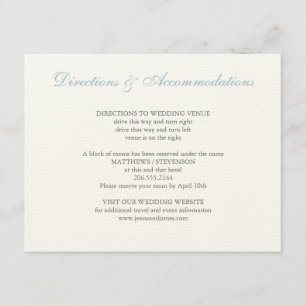 Hydrangea Wedding Insert