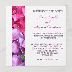 Hydrangea Wedding Invitation