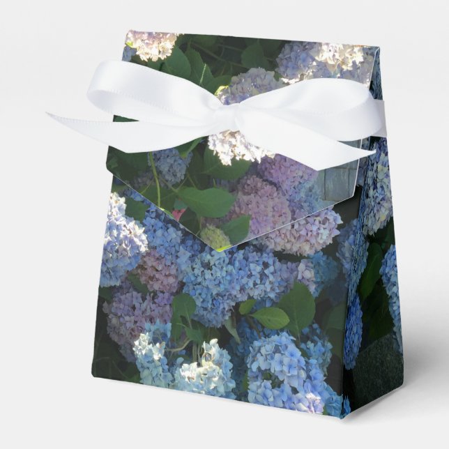 Hydrangea Wedding Party Favour Boxes (Front Side)