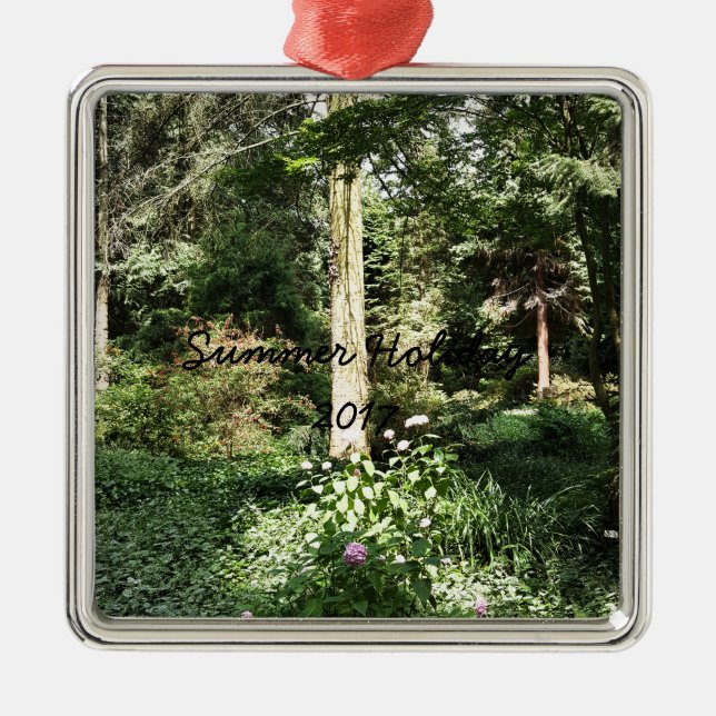 Hydrangea Wood Trees Nature Photography Metal Tree Decoration (Front)