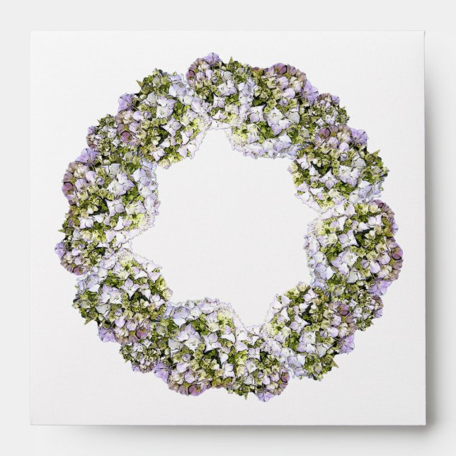 Hydrangea Wreath Envelope (Front)
