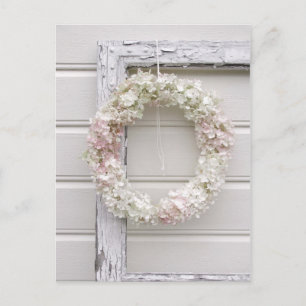 Hydrangea Wreath Postcard