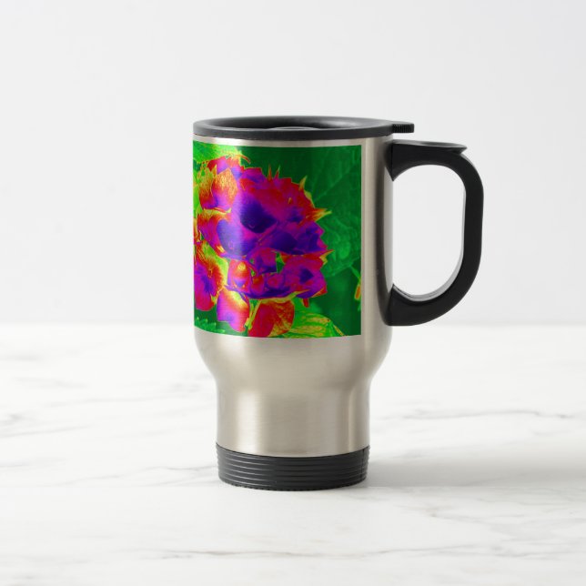 Hydrangeas 1 travel mug (Right)