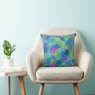 Hydrangeas Abstract Cushion