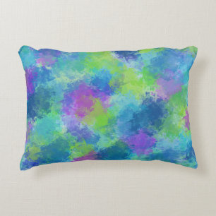 Hydrangeas Abstract Decorative Cushion
