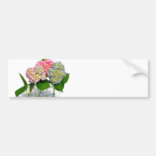 Hydrangeas and Mason jar Bumper Sticker