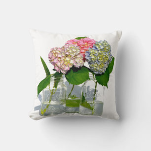 Hydrangeas and Mason jar Cushion