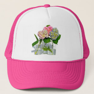 Hydrangeas and Mason jar Trucker Hat
