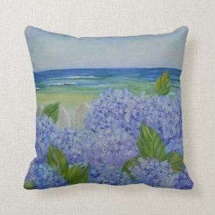 Hydrangeas By The Sea Cushion