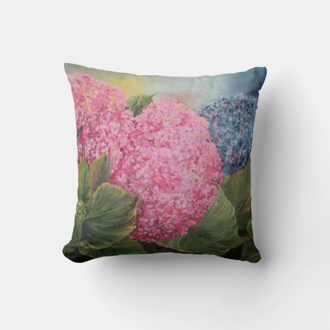 Hydrangeas Cushion (Front)