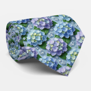 Hydrangeas & Diamonds Wedding and Events Neck Tie