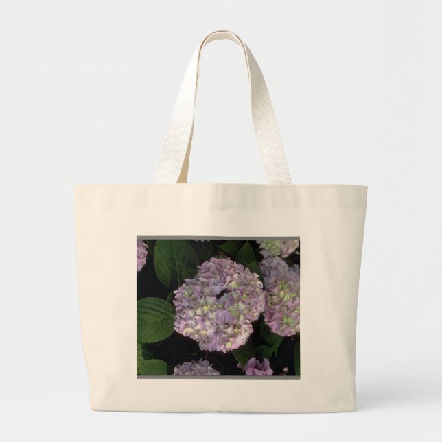 hydrangeas duffle large tote bag (Front)