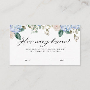 Hydrangeas How Many Kisses for the Mrs Game Card