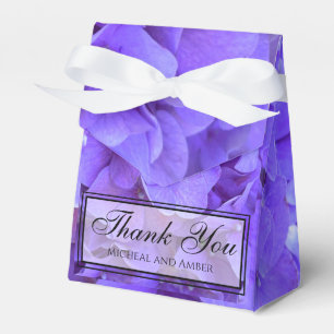 Hydrangeas Lavender lilac Favour Box