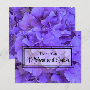 Hydrangeas Lavender lilac Thank You Card