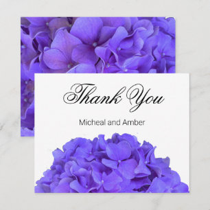 Hydrangeas Lavender lilac Thank You Card