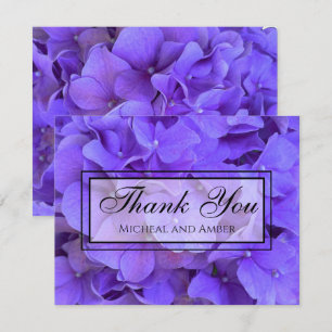Hydrangeas Lavender lilac Thank You Card