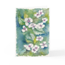 Hydrangeas Mother's day Watercolor Card 