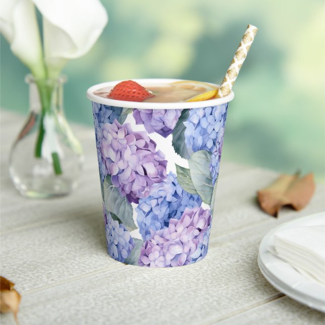 Hydrangeas  paper cups (Insitu)