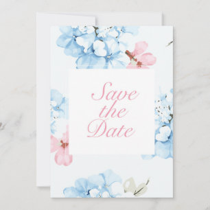 Hydrangeas Pastel Bloom Invitation