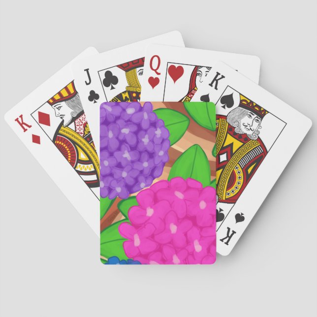Hydrangeas Playing Cards (Back)