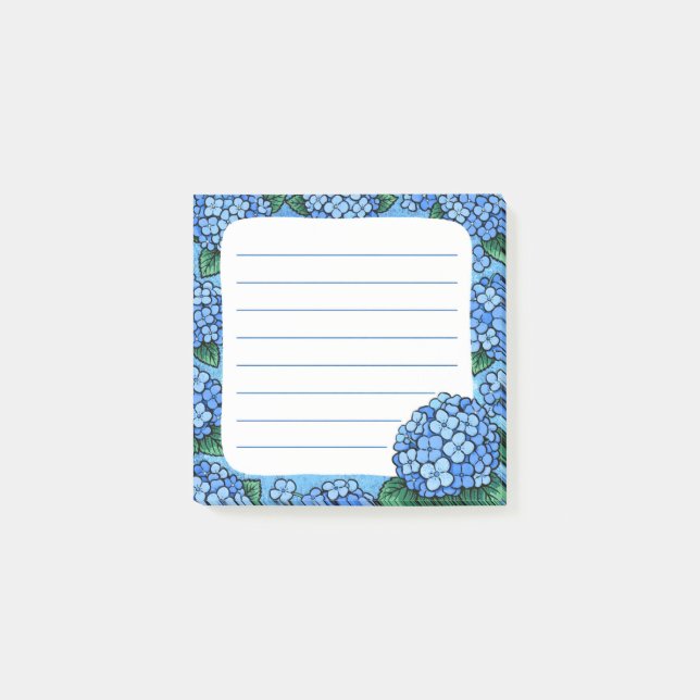 Hydrangeas Post-it Notes (Front)