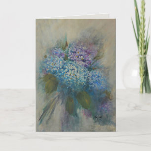 Hydrangeas Remember Thank You Card