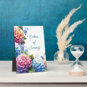 Hydrangeas Serenity Tabletop Plaque with Easel