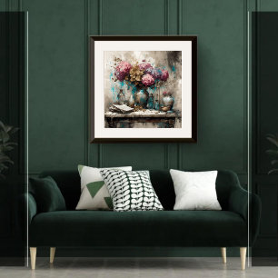 Hydrangeas Still Life - Print