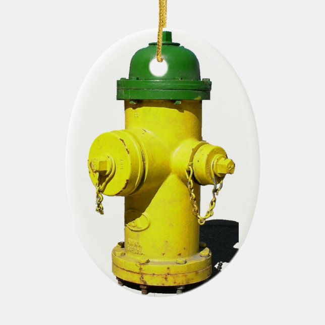 Hydrant Ceramic Tree Decoration (Front)