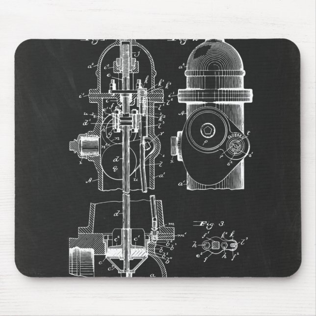 Hydrant, patent mouse mat (Front)