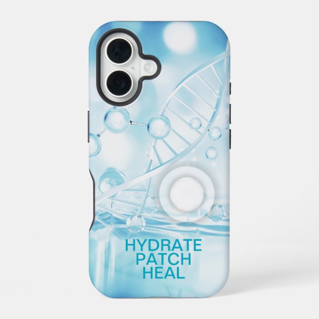 Hydrate Patch Heal iPhone 16 Case (Back)