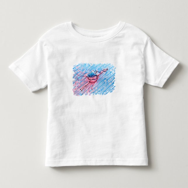 Hydrated Flamingo Toddler T-Shirt (Front)