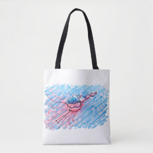 Hydrated Flamingo Tote Bag