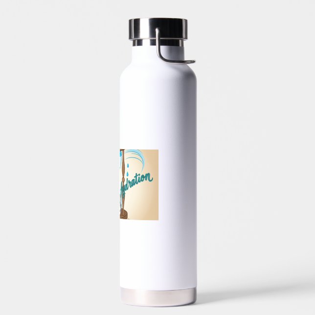 Hydration Motivation: Hourly Tracker Water Bottle  (Left)