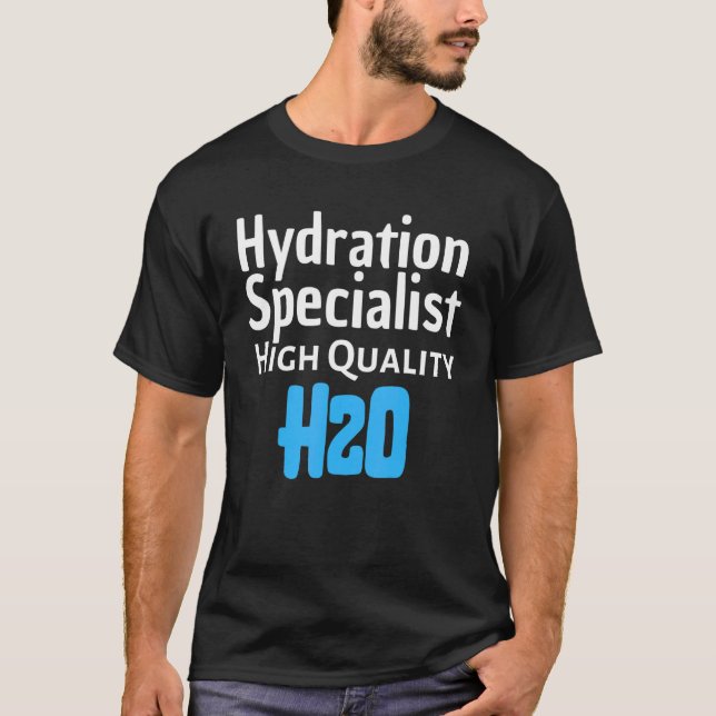Hydration Specialist H2O - Waterboy Sports Team Ma T-Shirt (Front)