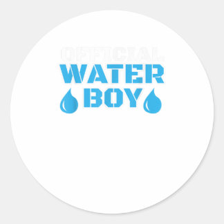 Hydration Specialist Waterboy Team Manager TShirt Classic Round Sticker