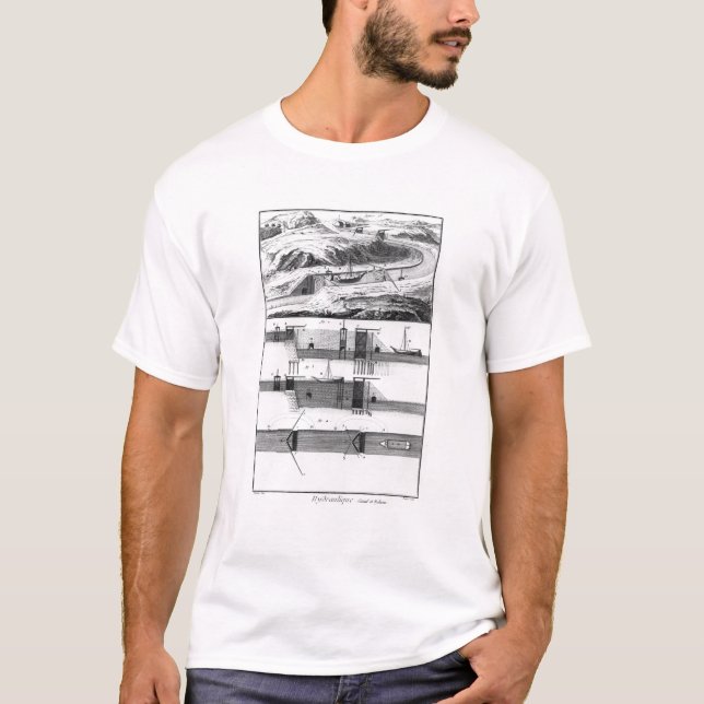 Hydraulic, canal and locks T-Shirt (Front)