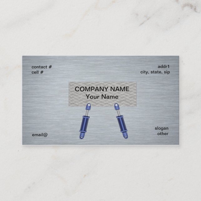 hydraulic cylinder concept business card (Front)