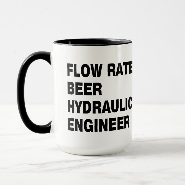 Hydraulic Engineer Beer Mug (Left)